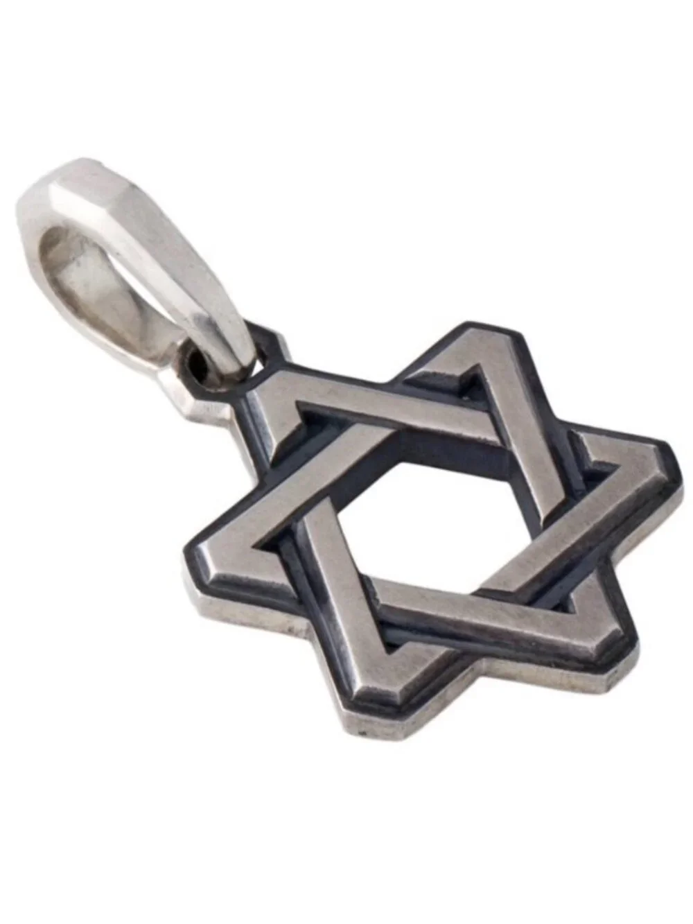 DAVID YURMAN STERLING SILVER 925 DECO STAR OF DAVID PENDANT